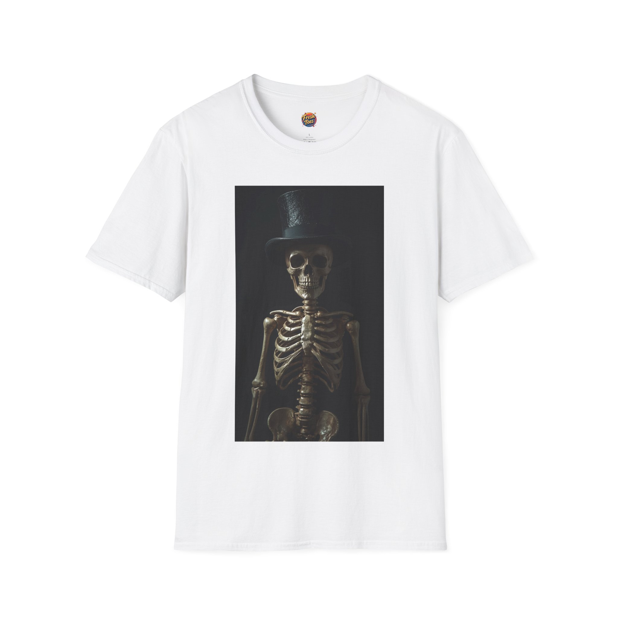 Vintage Skeleton Tee, Unisex Cotton T-Shirt