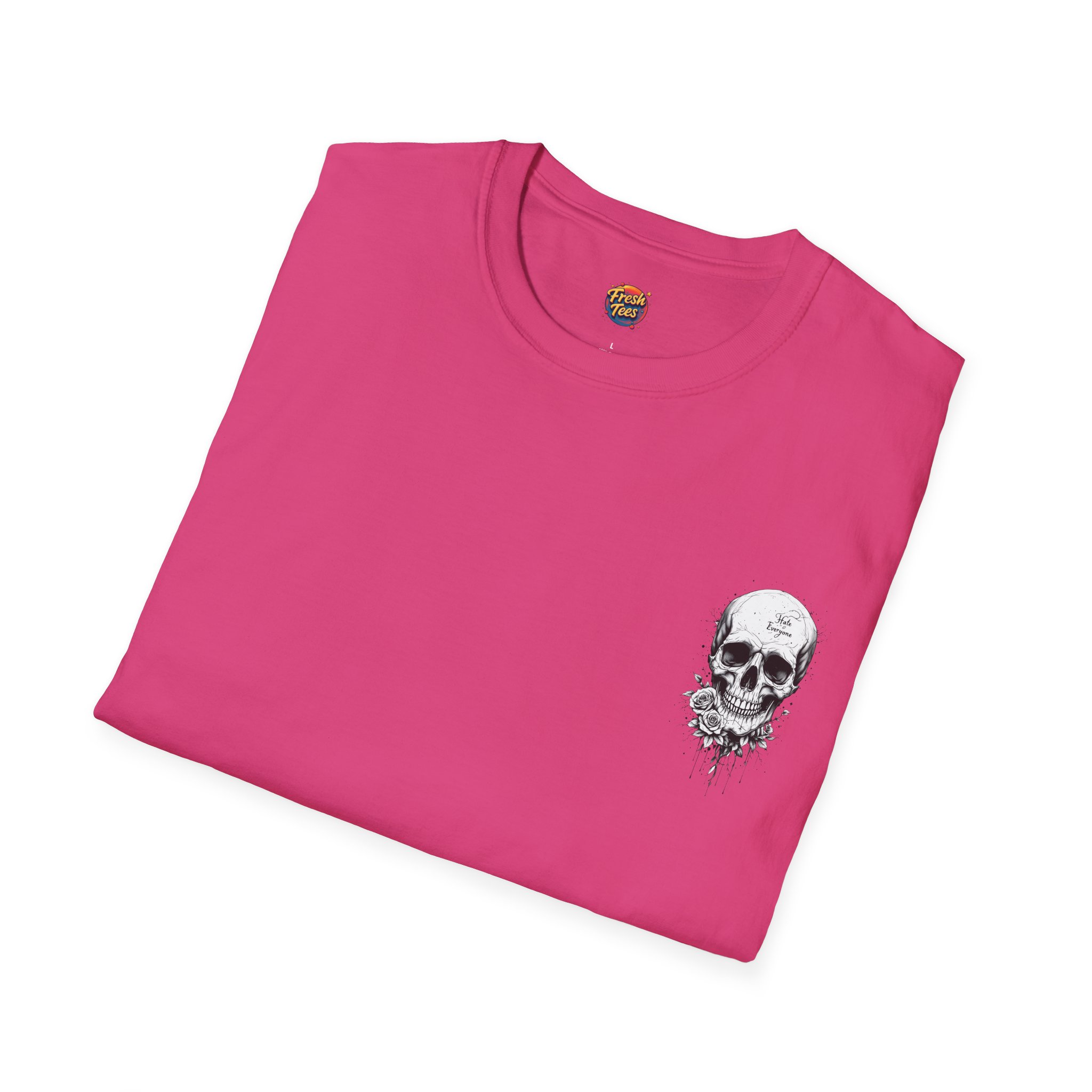 Hate Everyone Skull T-Shirt - Image 19