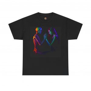Colorful Skeleton Couple T-Shirt