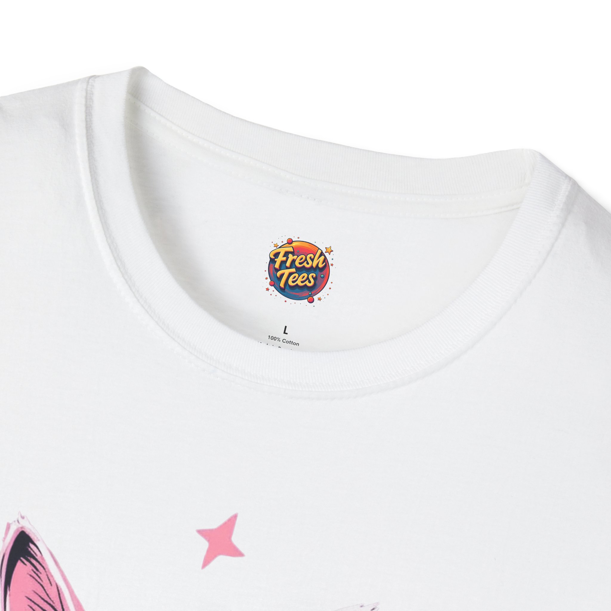 Cool Cat Unisex Softstyle T-Shirt - Image 3