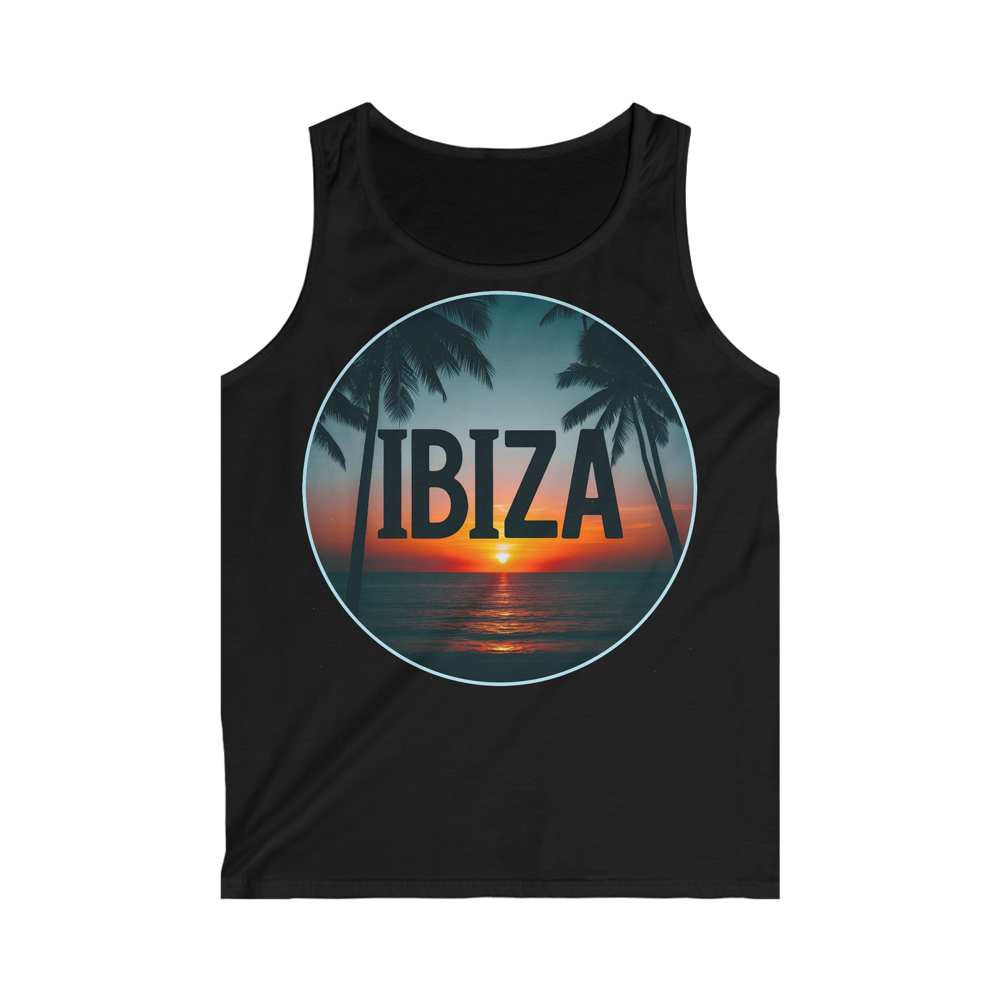 IBIZA Sunset Men's Softstyle Tank Top - Image 3