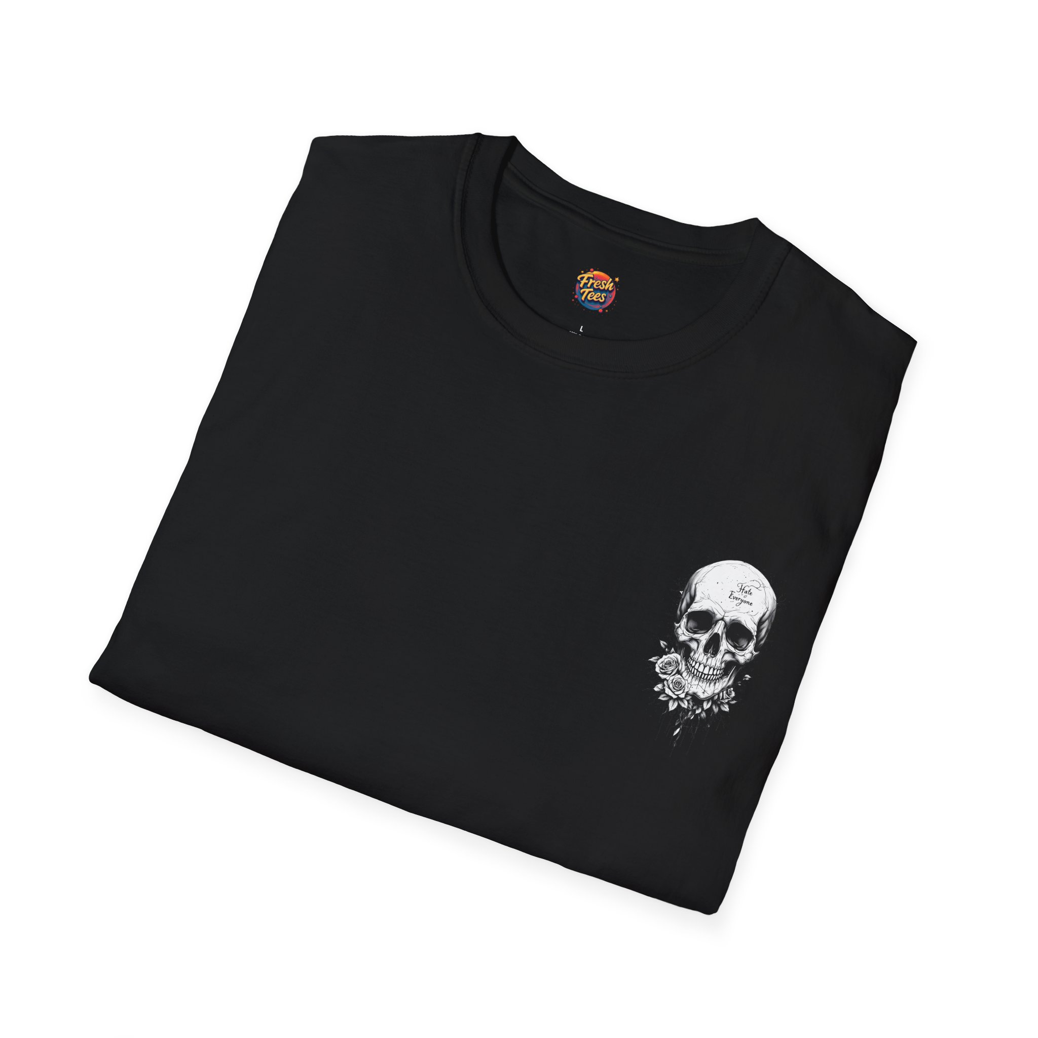 Hate Everyone Skull T-Shirt - Image 9